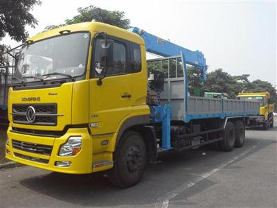 Xe tải dongfeng 12 tấn nhập khẩu C260 gắn cẩu dongyang 7 tấn